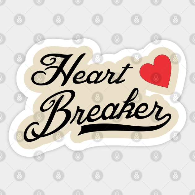 Heart Breaker - St. Valentine's Day Sticker by PeppermintClover